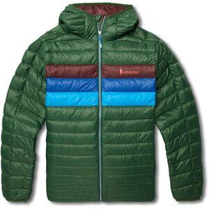 Cotopaxi Fuego Down Hooded Jacket Men's Forest Green Medium EUC